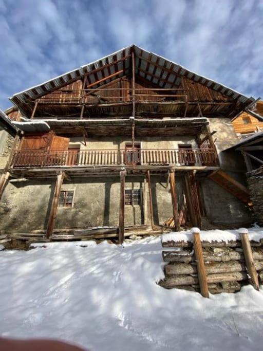 Chalet Avec Vue Sur Le Fort De Chateau Queyras المظهر الخارجي الصورة